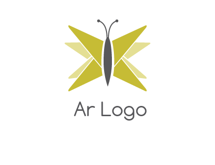 abstract moth logo