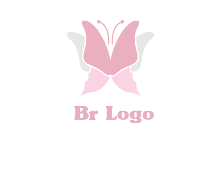 abstract butterfly logo