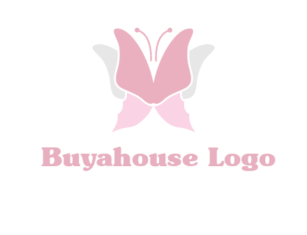 abstract butterfly logo