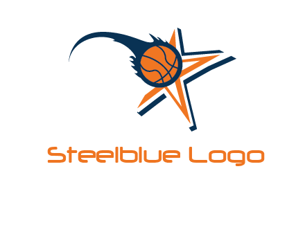 volleyball on star logo