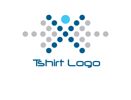 abstract dot person logo