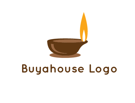 diwali lamp logo