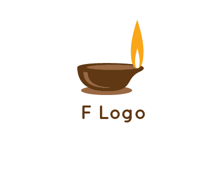 diwali lamp logo