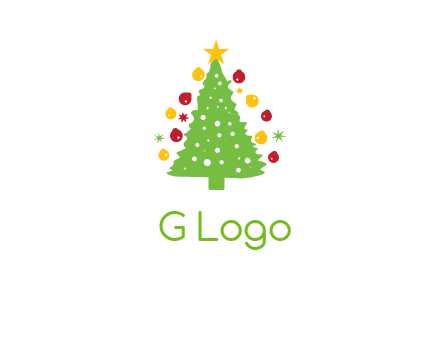 decorative christmas tree icon