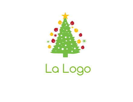 decorative christmas tree icon