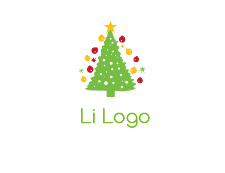 decorative christmas tree icon