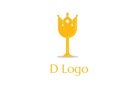 wine glass crown logo