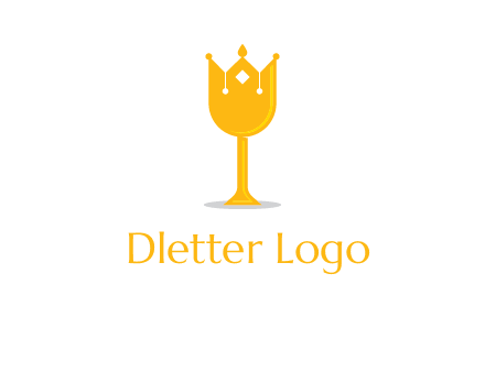 wine glass crown logo