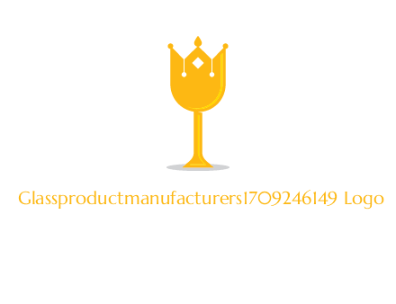 wine glass crown logo