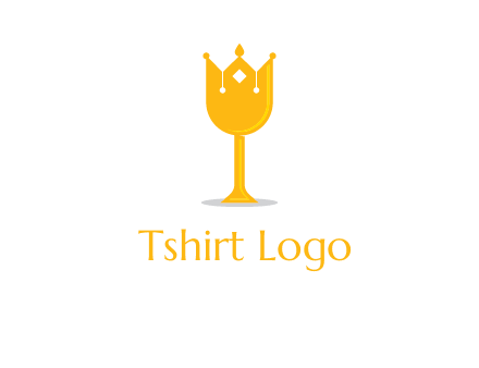 wine glass crown logo