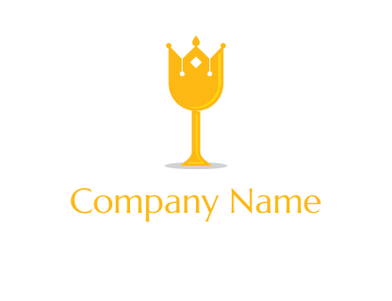 wine glass crown logo