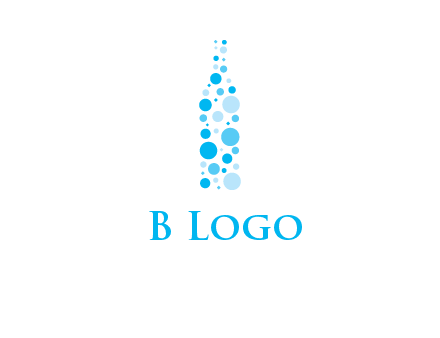 bubble wine bottle icon