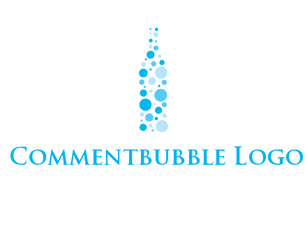 bubble wine bottle icon