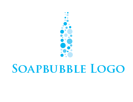 bubble wine bottle icon