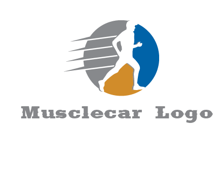 running in circle logo