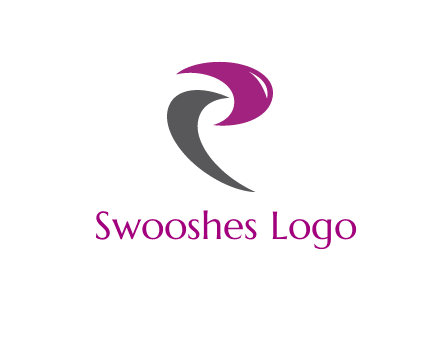 letter P swoosh logo