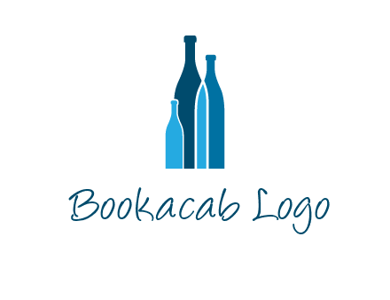 wine bottle logo