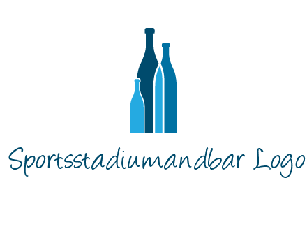 wine bottle logo