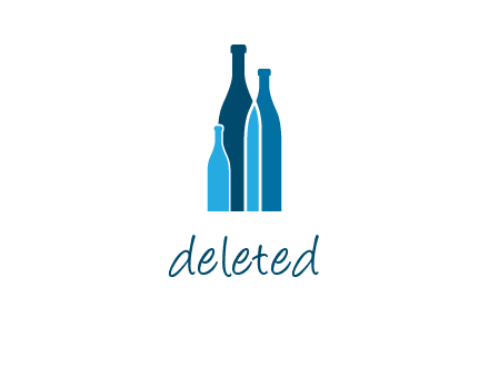 wine bottle logo