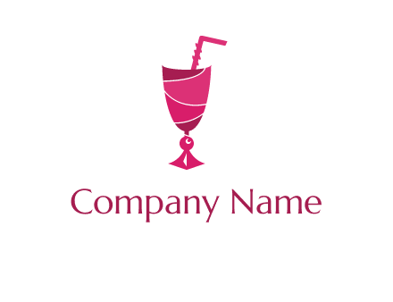 party juice glass logo