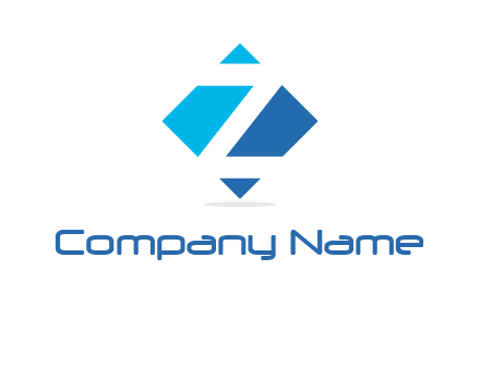 Letter Z in rhombus logo