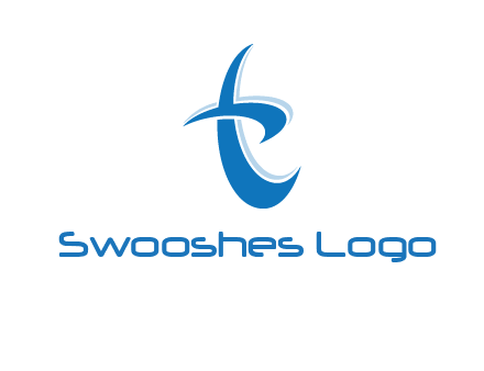 Letter T swoosh logo