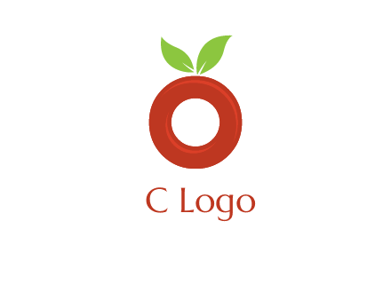 letter O cherry logo