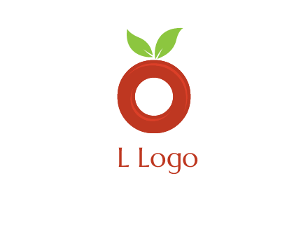 letter O cherry logo