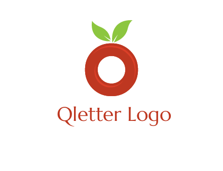 letter O cherry logo