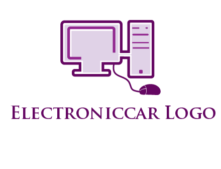 pc and monitor logo