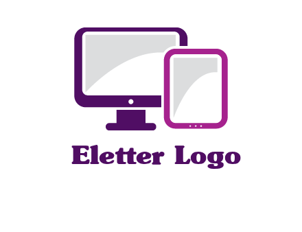 monitor and tablet logo