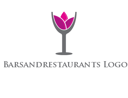 lotus in wine glass graphic