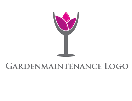 lotus in wine glass graphic