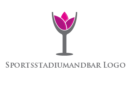 lotus in wine glass graphic