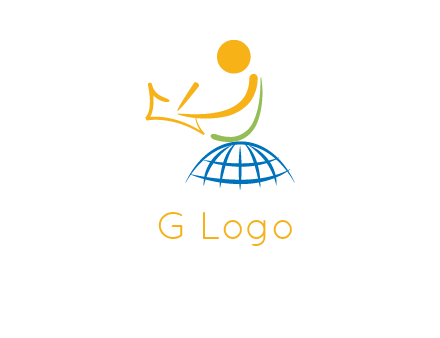 child on globe childcare & education logo