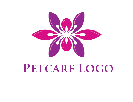 abstract lotus beauty logo