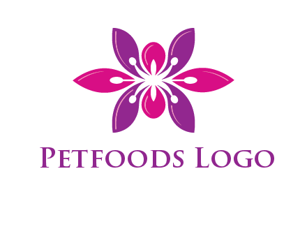 abstract lotus beauty logo