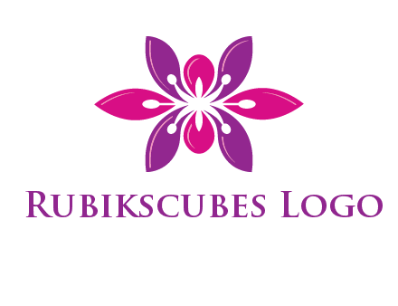 abstract lotus beauty logo