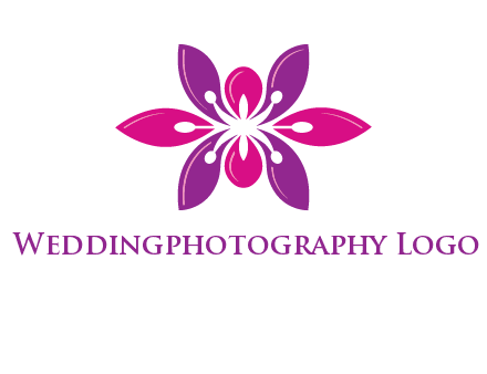 abstract lotus beauty logo