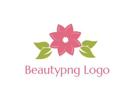 daisy flower and leaves logo