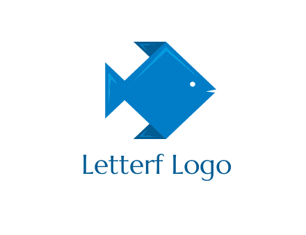 origami fish logo