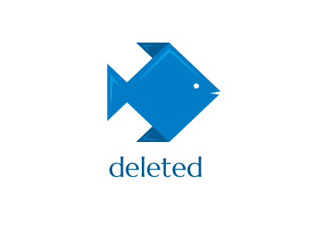 origami fish logo