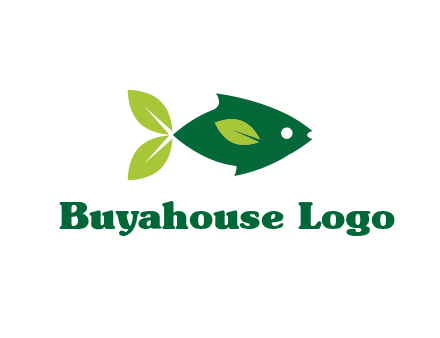 fish with leaves logo