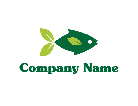 fish with leaves logo