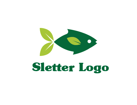 fish with leaves logo