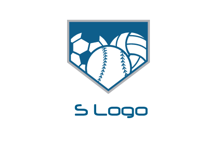 balls inside shield logo