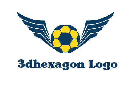 soccer ball with wings logo