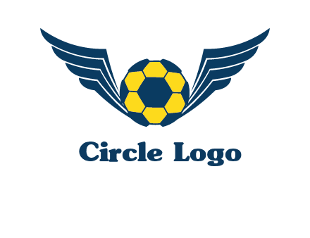 soccer ball with wings logo