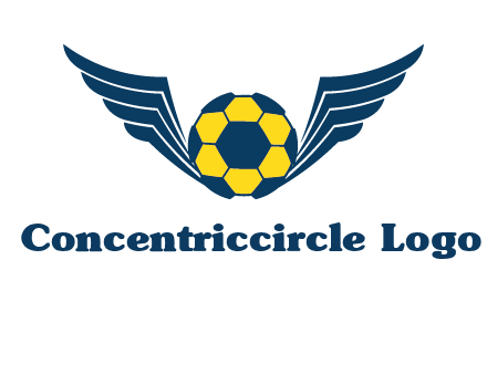 soccer ball with wings logo