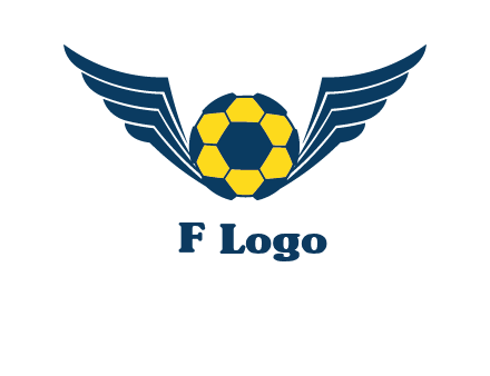 soccer ball with wings logo